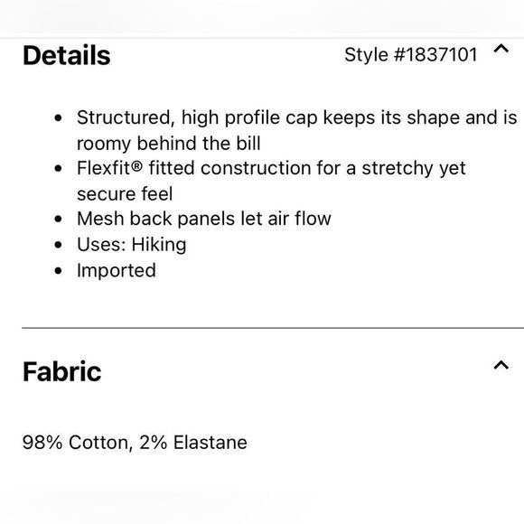 Columbia Gray Fabric Black Mesh Tree Flag FlexFit Ball Cap Hat - Picture 4 of 14